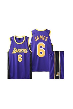 لباس فرم بسکتبال بنفش بچه گانه Rang store - کد 925828986