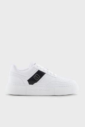 کفش اسنیکر سفید زنانه بند دار Armani Exchange - کد 926005076
