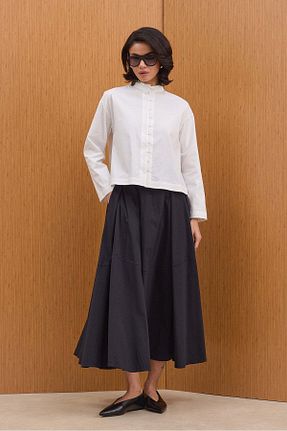 پیراهن سفید زنانه رگولار Tailors Room - کد 903184011