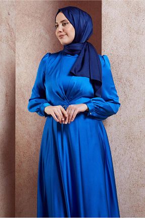 شال سرمه ای زنانه پلی استر Alvina - کد 857589890