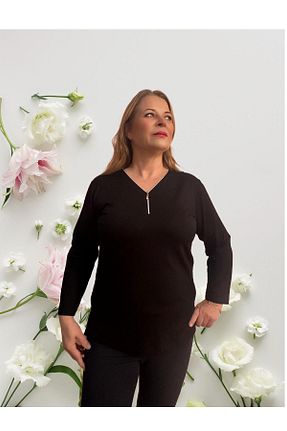 بلوز مشکی زنانه ساده Boutique Arzu İnan - کد 876601962
