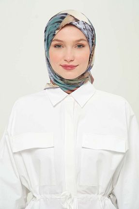 روسری رنگی پلی استر Madame Polo - کد 924334325