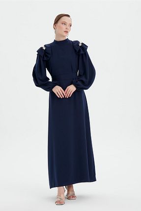 لباس حجاب سرمه ای زنانه رگولار Birgül Bektaş - کد 678447156