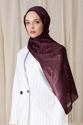 شال زرشکی زنانه پنبه ای Touch - کد 925924612