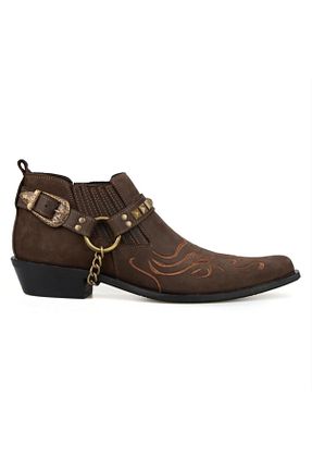 کفش کلاسیک قهوه ای مردانه چرم خالص FootCourt - کد 148559797