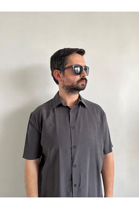 پیراهن طوسی مردانه Relaxed Gizybutik - کد 926028562