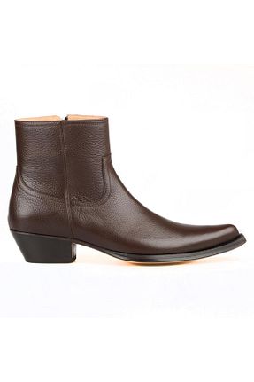 چکمه قهوه ای مردانه پاشنه متوسط (5-9 سانتی متر) FootCourt - کد 83849253