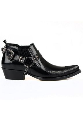 کفش کلاسیک مشکی مردانه چرم خالص FootCourt - کد 55859953