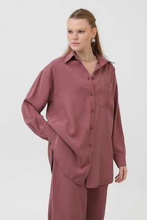 ست بالاتنه و پائین تنه صورتی زنانه بافتنی Puane - کد 925935763
