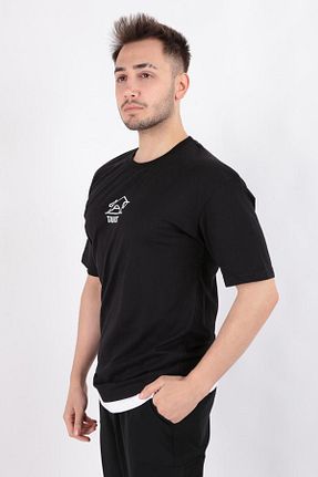 تیشرت مشکی مردانه رگولار Cazador - کد 920525598