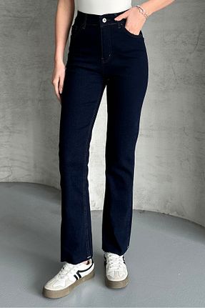 شلوار جین سرمه ای زنانه پاچه لوله تفنگی macharel jeans - کد 925930567