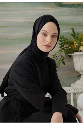 شال مشکی زنانه پلی استر Fresh - کد 762692186