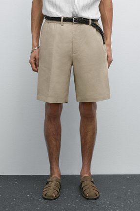شلوارک و برمودا بژ مردانه Straight Massimo Dutti - کد 925932935
