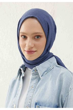 شال آبی زنانه پنبه ای Fresh - کد 759970755