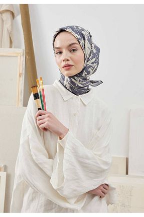 روسری سرمه ای پلی استر Fresh - کد 690688429