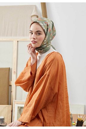 روسری سبز پلی استر Fresh - کد 690712209
