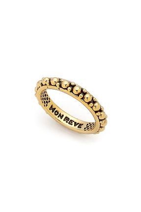 انگشتر جواهر زرد زنانه روکش طلا Mon Reve - کد 922757216