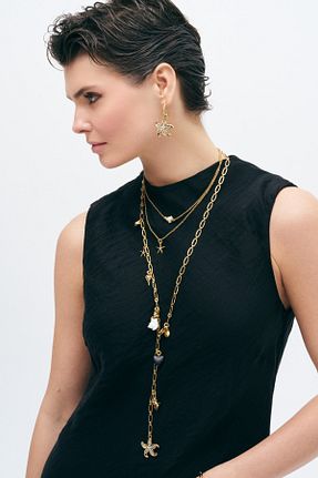 گوشواره مروارید طلائی Mon Reve - کد 917841924