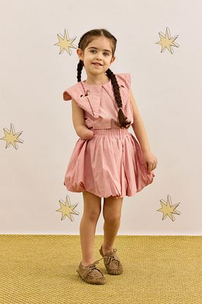 دامن صورتی بچه گانه چاپی Fahhar Kids - کد 926038261