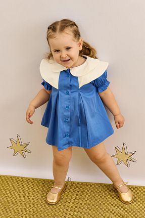 لباس آبی بچه گانه بافتنی Fahhar Kids - کد 829394541