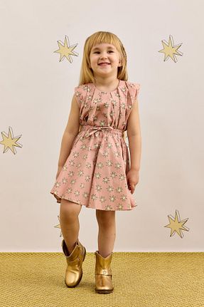 دامن صورتی بچه گانه گلدار Fahhar Kids - کد 926038233