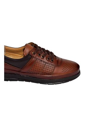 کفش اسنیکر قهوه ای مردانه چرم اصل Greyybull Shoes - کد 926037610