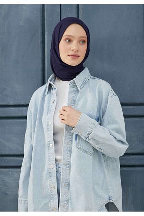 شال سرمه ای زنانه پنبه ای Fresh - کد 759432233