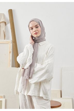 شال قهوه ای زنانه پلی استر Fresh - کد 823697279