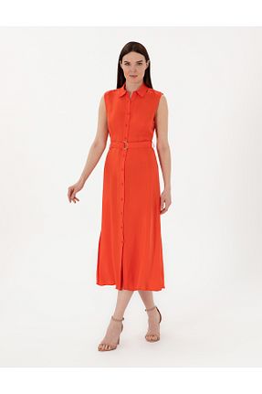 لباس قرمز زنانه بافتنی Pierre Cardin - کد 925955405