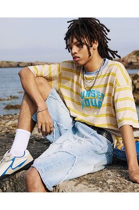 تیشرت زرد مردانه رگولار Pull & Bear - کد 925955571