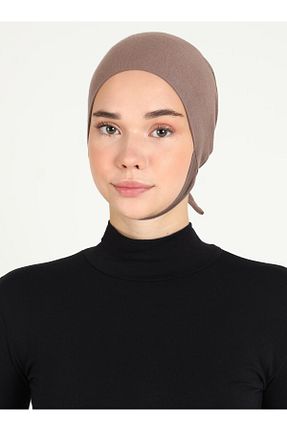 کلاه شنای حجاب قهوه ای زنانه Ecardin - کد 857361449