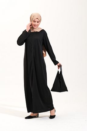 کلاه و ابایا مشکی زنانه پنبه ای Plistre - کد 879217916
