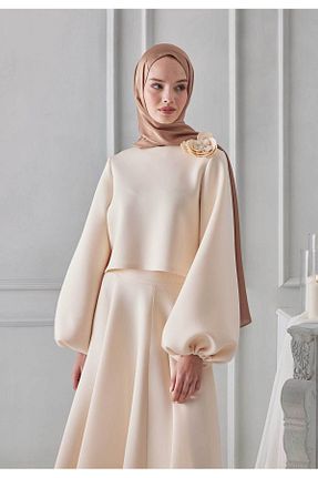 شال سبز زنانه شیفون Genel Markalar - کد 708915520