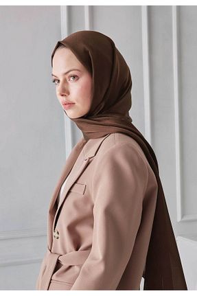 شال قهوه ای زنانه پنبه ای Fresh - کد 750076536