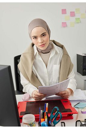 شال طوسی زنانه Fresh - کد 696207668