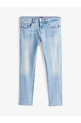شلوار جین آبی مردانه پاچه ساده Tommy Hilfiger - کد 922985012