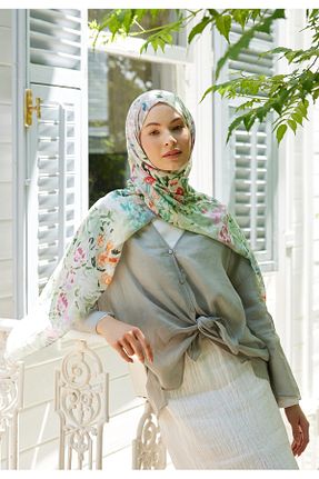 شال سبز زنانه ویسکون Fresh - کد 833546934