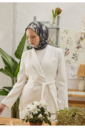روسری مشکی پلی استر Fresh - کد 823829740