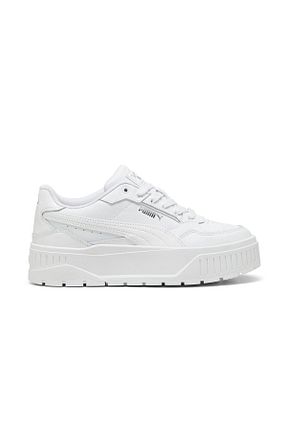 کفش اسنیکر سفید زنانه چرم اصل Puma - کد 925970216