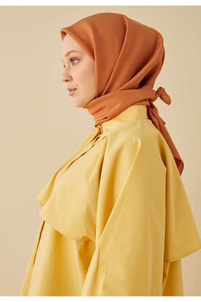 روسری قهوه ای پنبه پلی استر Fresh - کد 760569770