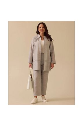 کلاه و ابایا طوسی زنانه پنبه ای SEÇİL - کد 925973624