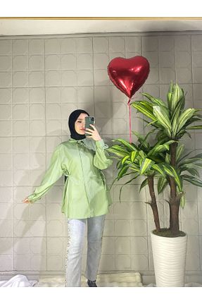 پیراهن حجاب خاکی زنانه اورسایز MISRA GİYİM AYSEL ATEŞ - کد 925973226