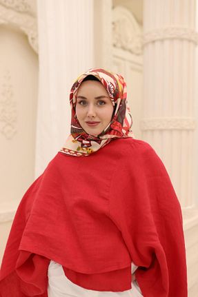 روسری قرمز İpek Tivil Silk Home - کد 921675152