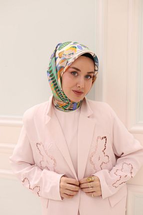 روسری رنگی 90 x 90 Silk Home - کد 922386078