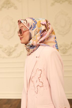 روسری صورتی İpek Tivil Silk Home - کد 921675132