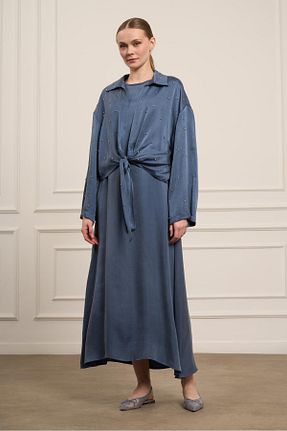 لباس سرمه ای زنانه بافتنی FTZ WOMEN - کد 926062783