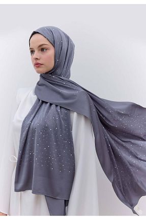 شال طوسی مردانه ابریشم Fresh - کد 851686572