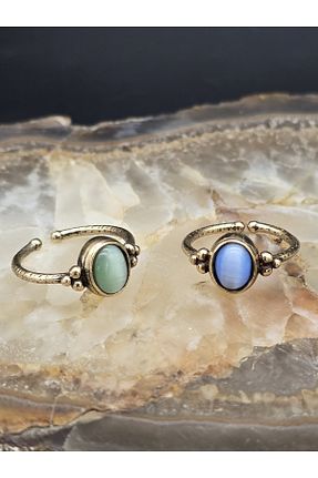 انگشتر جواهر رنگی زنانه NBS Beautiful Naturel Stones - کد 925993397