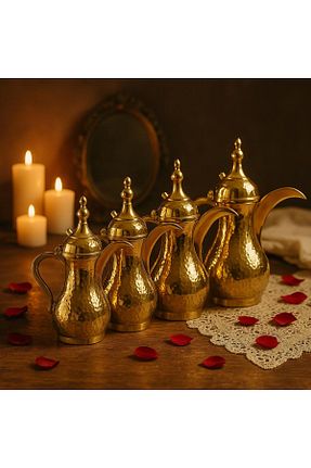قهوه جوش زرد مس ANTEPSEPETİ - کد 806255466