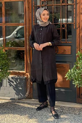 ست بالاتنه و پائین تنه حجاب مشکی زنانه سایز بزرگ FUAT GÜRSEN - کد 926007938